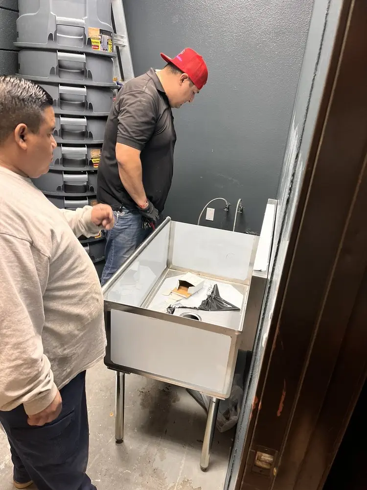 Commercial plumbing and sink installation in Silver Fern Estates